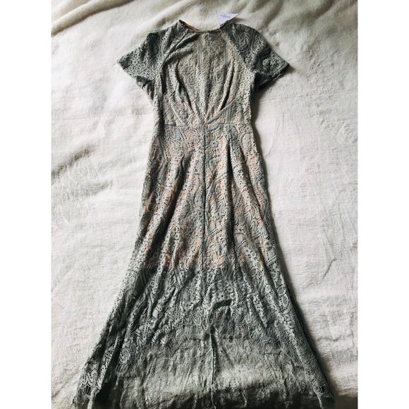 NEW Olive Lace Dress - Picture 3 of 8